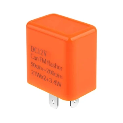 Image of URAQT 12V 2 Pin LED Flasher Relay, Adjustable Indicator Turn Signal Blinker Relay for Motorcycle Motorbike Scooter
