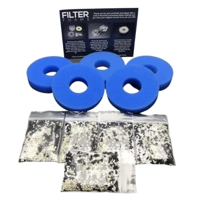Image of Filter Foams 5 x Biorb Compatible with Anti Algae Service Kit Refills for all models and sizes