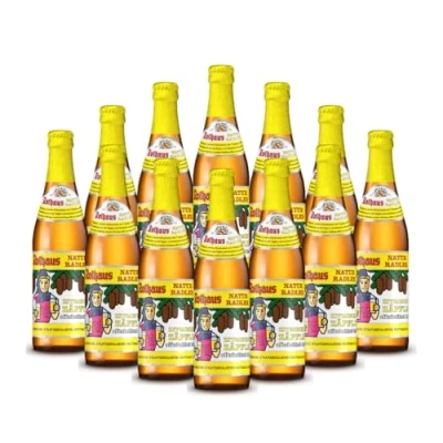 Image of Rothaus Alcohol Free Natural Lemon Shandy 330ml Bottles 0.0% ABV (12 Pack)