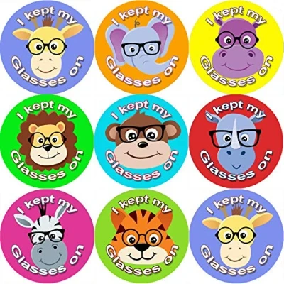 Image of 144 I Kept My Glasses on 30 mm Reward Stickers for School Teachers, Parents