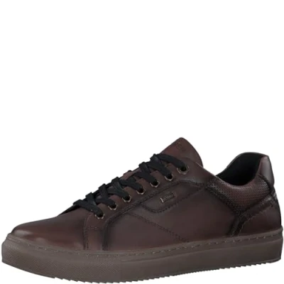 Image of s.Oliver Men&#039;s Low Trainers 5 13621 43 Sneaker, Dark Cognac, 10.5 UK