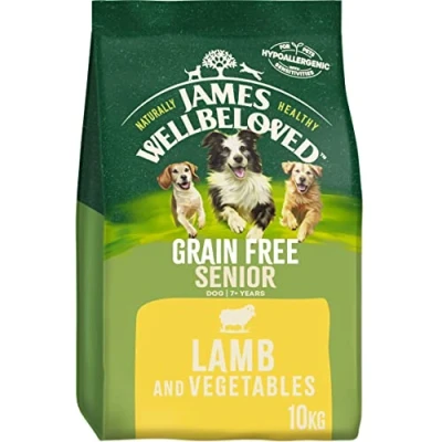 Image of James Wellbeloved Complete Dry Senior Dog Food Lamb and Vegetables, 10 kg