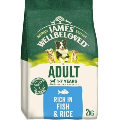 Image of James Wellbeloved Dog Adult Hypoallergenic Dry Food Fish and Rice 2 kg