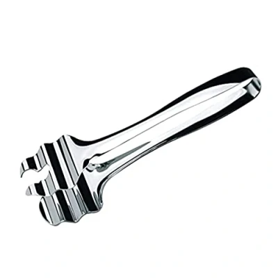 Image of Commichef Deluxe Chrome Plated Asparagus Tongs, Stainless Steel, 24cm