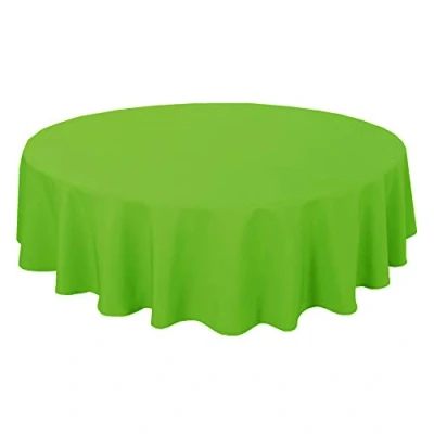 Image of Home Direct Quality Round Fabric Tablecloth Table Cover 140cm 55&quot; Green