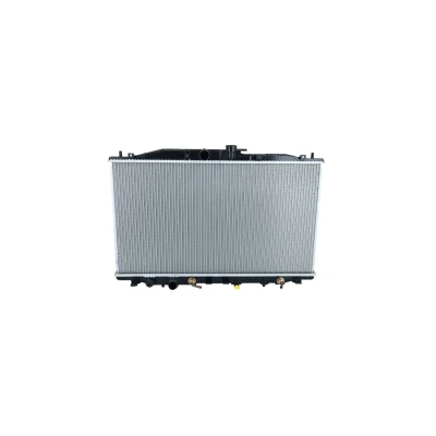 Image of 19010RBBE01, 19010RBBE51 Engine radiator NRF 53393 Aluminium 718mm 400mm 16mm with pipe Brazed cooling fins HONDA: Accord 7 Limousine
