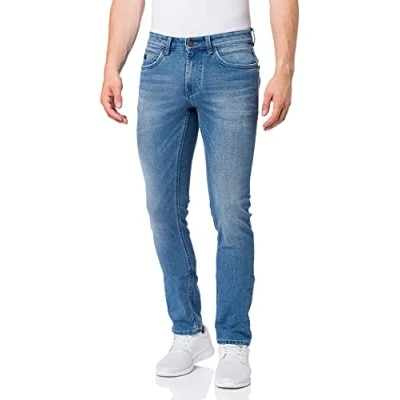 Image of hattric Men&#039;s Harris Cross Denim Trouser, Blue (Light 41), W36/L30 (Size: 36/30)