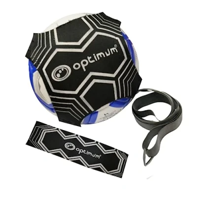 Image of Optimum Football Kick Trainer, Hands Free Solo Practice, Soccer Training Equipment, Fits Multiple Sized Balls 3’s, 4’s &amp; 5’s Adjustable Fastening For Secure Fit