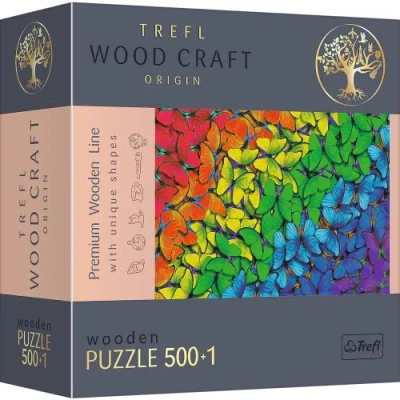 Image of Rainbow Butterflies (Wooden Puzzle)