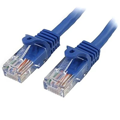Image of StarTech.com 7m Blue Cat5e Patch Cable with Snagless RJ45 Connectors Long Ethernet 7 m Cat 5e UTP (45PAT7MBL)