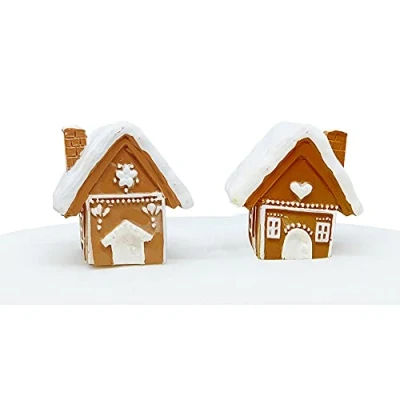 Image of Anniversary House Gingerbread Village Cake Decoration Set Luxury Boxed, BX334, Multi colour