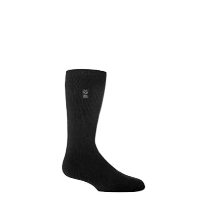 Image of Mens 1 Pair SOCKSHOP Heat Holders Outdoor 2.3 TOG Plain Dog Walking Socks Black 6 11
