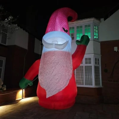 Image of Samuel ALEXANDER Giant: 20ft (6m) Outdoor Inflatable Light up Christmas Gonk with Raised Arm &amp; LEDs