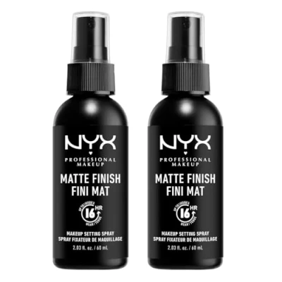 Image of NYX Professional Makeup Setting Spray, Long Lasting Formula, Vegan, Matte Finish, Pack of 2, 60 ml
