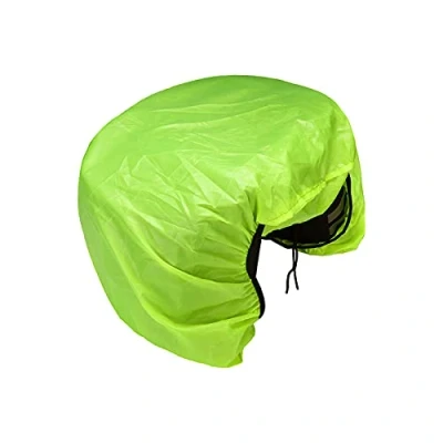 Image of Bicycle Rain Cover Bike Rack Bag Rear Seat Carrier for Commuter Bags, green