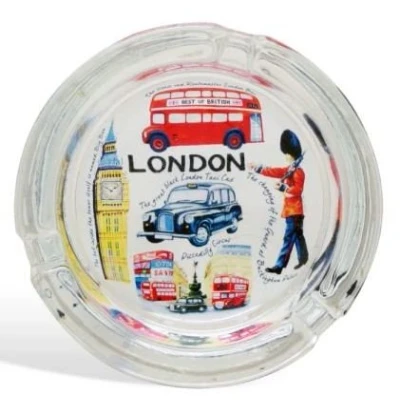 Image of London Souvenir Glass Ashtray Sites Design