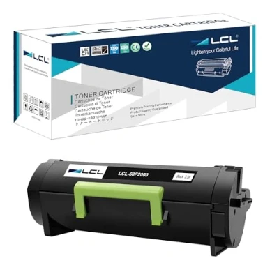 Image of LCL Toner Cartridge 60F2000 60F000G 600G 602 2500pages (1 Black) Compatible for Lexmark MX310 MX410 MX410de MX310dn MX511dte MX510 MX510de MX511dhe MX511de MX610 MX610dw MX611dhe MX611de MX611dte