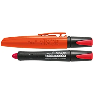 Image of Pica Visor Permanent Refillable Longlife Industrial Marker Red 990/40