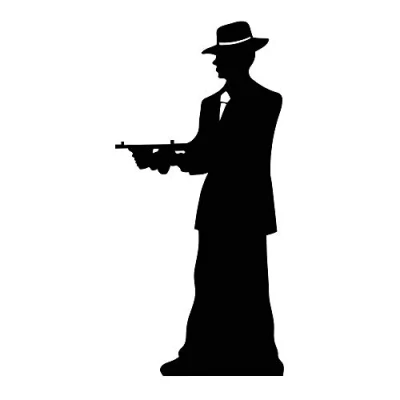 Image of STAR CUTOUTS SC205 Cut Silhouette, Star, Gangster Single, Regular