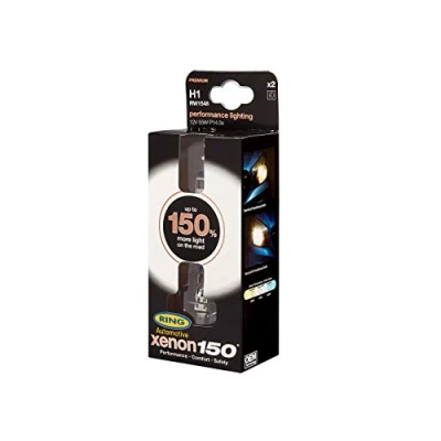 Image of RING Halogen Headlamp 12V 55W H1 P14.5a Xenon150 +150% RW1548