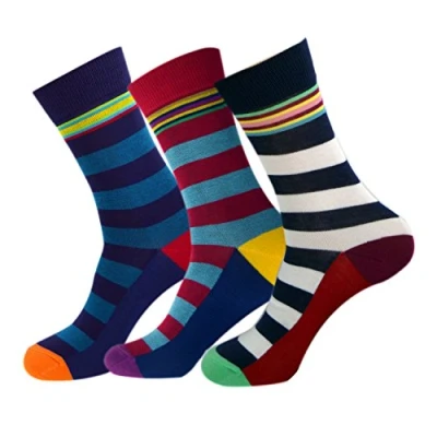Image of Jasmine Silk 3 Pairs Supersoft Mens Bamboo Socks Thermal Sock 7 11 Stripe (Rugby Stripe))