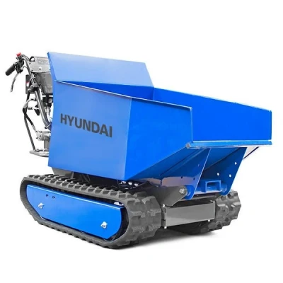 Image of Hyundai 196cc 500kg Petrol Tracked Mini Dumper Power Barrow Transporter