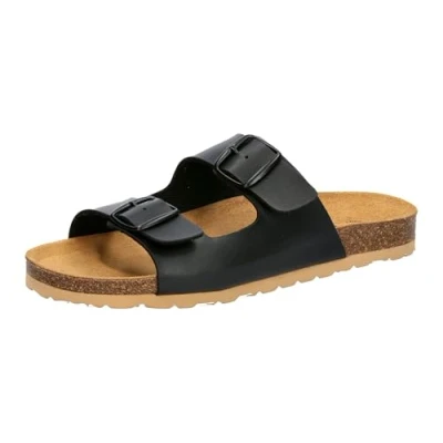 Image of Lico Men&#039;s Bioline Man Pantoletten, Black, 9 UK