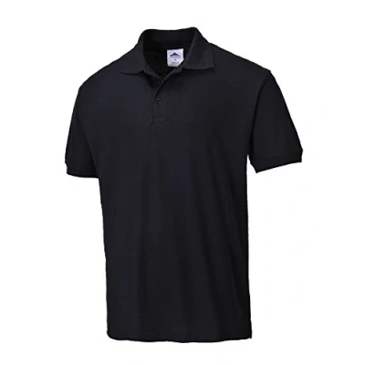 Image of Portwest B210 Comfort Naples Polo Shirt Black, 4X Large