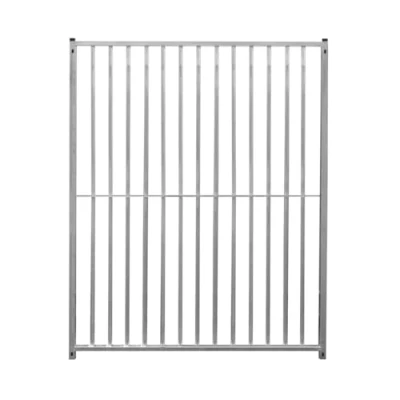 Image of Dog Run Panels Galvanised Steel Kennel Heavy Duty Walk In Animal Enclosure Pen Fence Playpen Outdoor Support Bar 8cm Spacing 1.84m x 1.5m Modular FREE Ground Fixing Brackets &amp; Kit