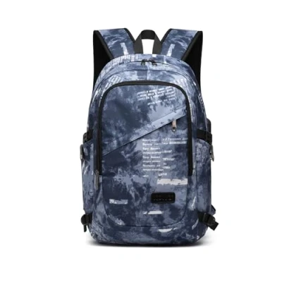 Image of Kono Travel Laptop Backpacks College Backpack for School Anti Theft 15.6 inch Rucksack with USB Charging Port Lightweight Computer Business Work Bag Men and Women (Cloudy Blue)