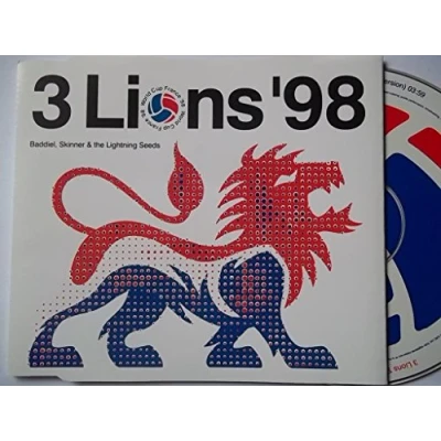 Image of The Lightning Seeds 3 Lions &#039;98 1998 UK CD single 666098 2