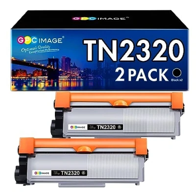 Image of GPC Image Toner Cartridges Replacement for Brother TN2320 TN2310 Compatible with MFC L2700DW L2720DW HL L2340DW L2360DN L2300D L2365DW DCP L2500D L2520DW(Black, 2 Pack)