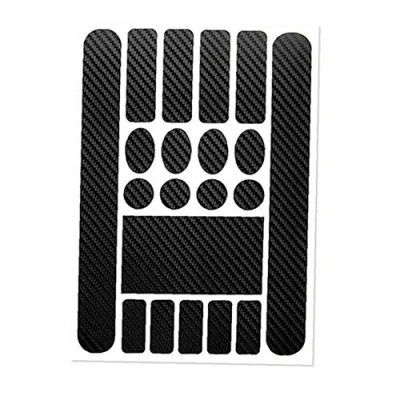 Image of 1Sheet Bicycle Chainstay Stickers Frame Protector scratch resistant sticker Bike Protective Tape Guard for Road Bike(Carbon Black)