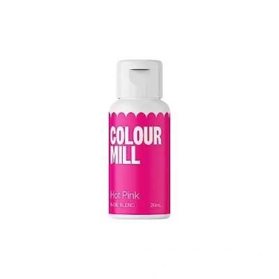 Image of Colour Mill Oil Based Food Colouring Hot Pink Next Generation for Baking, Decorating, Icing and Cooking Dye DIY Slime Crafts Making Burgundy 20 ml