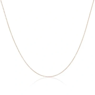 Image of jewellerybox Rose Gold Dipped Sterling Silver Trace Chain 16 Inches