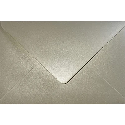 Image of C6 Coloured envelopes for A6 Greeting Cards Wedding Invitation Crafts 114x162mm Pack of 30 (Pearl Ivory)