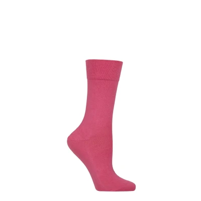 Image of Women&#039;s 1 Pair Falke Sensitive London Left And Right Comfort Cuff Cotton Socks Candy 5.5 8