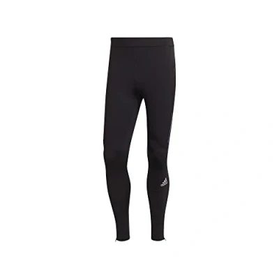 Image of adidas Men&#039;s Own the Run Tgt Leggings, Black/Reflective Silver, S UK