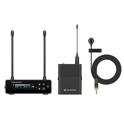 Image of Sennheiser EW DP ME4 SET (R1 6) Portable Digital UHF Wireless Microphone System with Cardioid Lavalier Black (700021)