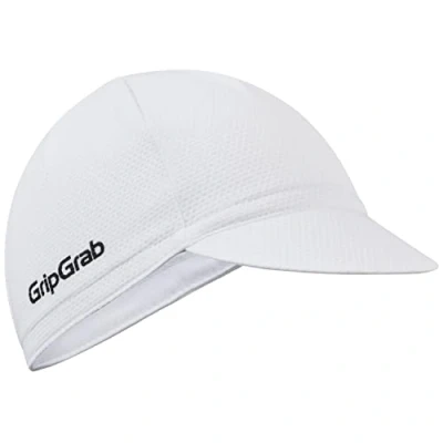 Image of GripGrab Lightweight Summer Cycling Cap UV Protection Under Helmet Visor Mesh Hat Thin Breathable SPF Bicycle Headwear White