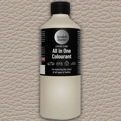 Image of Scratch Doctor All in One Leather Colourant for BMW Self Seal Dye Repair Paint Car Seats &amp; Interior (Dakota Venetian Beige)