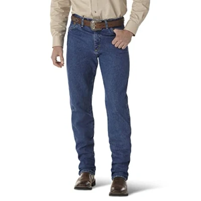 Image of Wrangler George Strait Original Fit Cowboy Cut Jeans Classic Men&#039;s, Heavy Stone Denim, 40 W/36 L