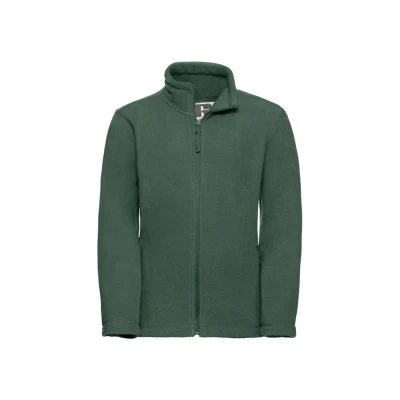 Image of Russell Athletic Childrens Unisex Childrens/Kids Fleece Jacket (Bottle) Green Size 11 12Y