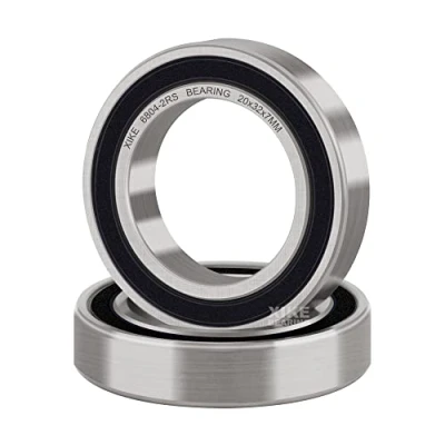 Image of XIKE 2 pcs 6804 2RS ball bearings 20x32x7mm, Double Rubber Seal｜Pre Lubricated｜Chrome Steel｜6804RS Deep groove with seals.