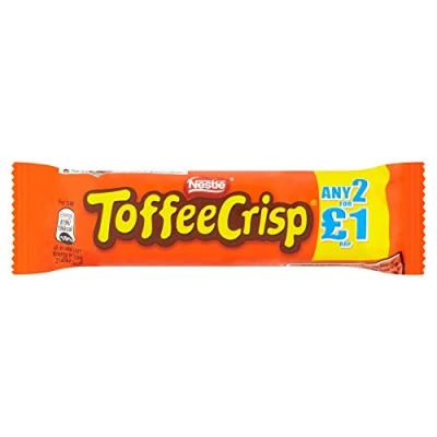 Image of Nestlé Toffee Crisp Milk Chocolate Bar Pack of 24 x 38G