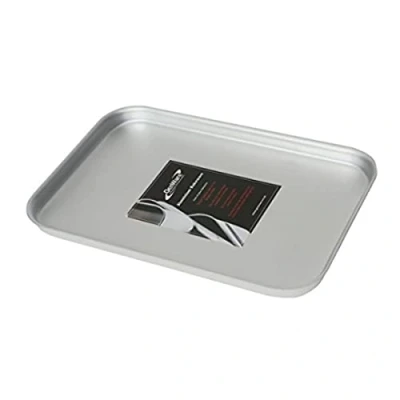 Image of Genware 51 165 Aluminium Oven Baking Sheet, 420mm Length, 305mm Width, 20mm Height