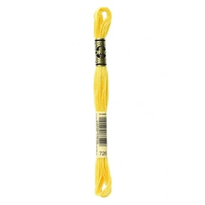 Image of DMC Stranded Cotton Embroidery Thread 726 per skein