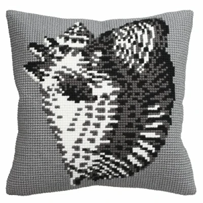 Image of Collection d&#039;Art Cross Stitch Cushion: Conche