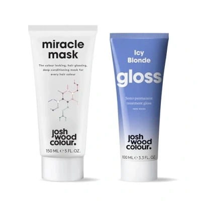 Image of Josh Wood colour Icy gloss and Miracle Mask Bundle Semi permanent refreshes conditions hair &amp; supports hair&#039;s colour, brilliance shine