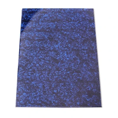 Image of Guitar Blank Scratch Plate Guard Pickguard Material PVC 3 ply Blue